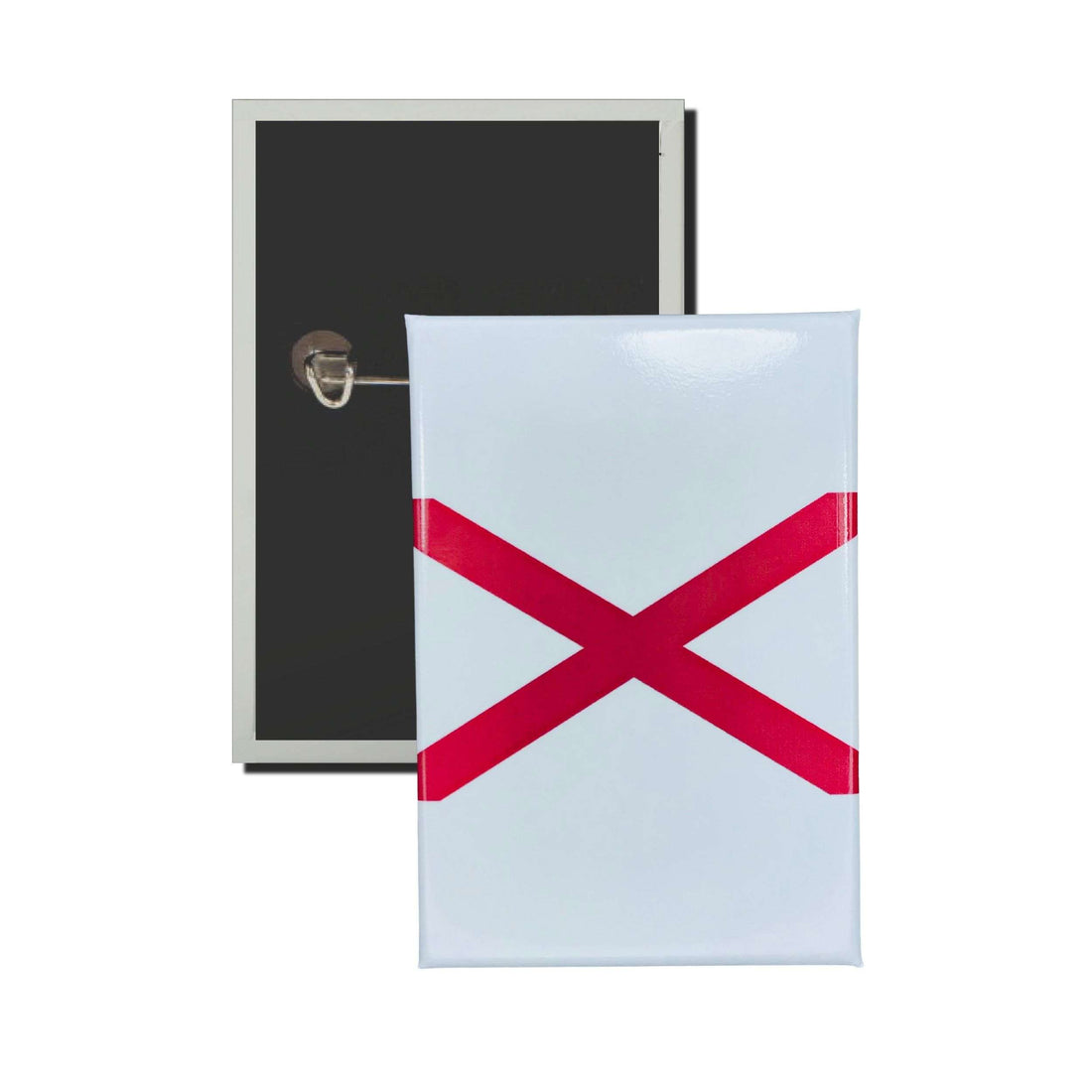 Vertikale Plakette – Flagge des US-Bundesstaates Alabama