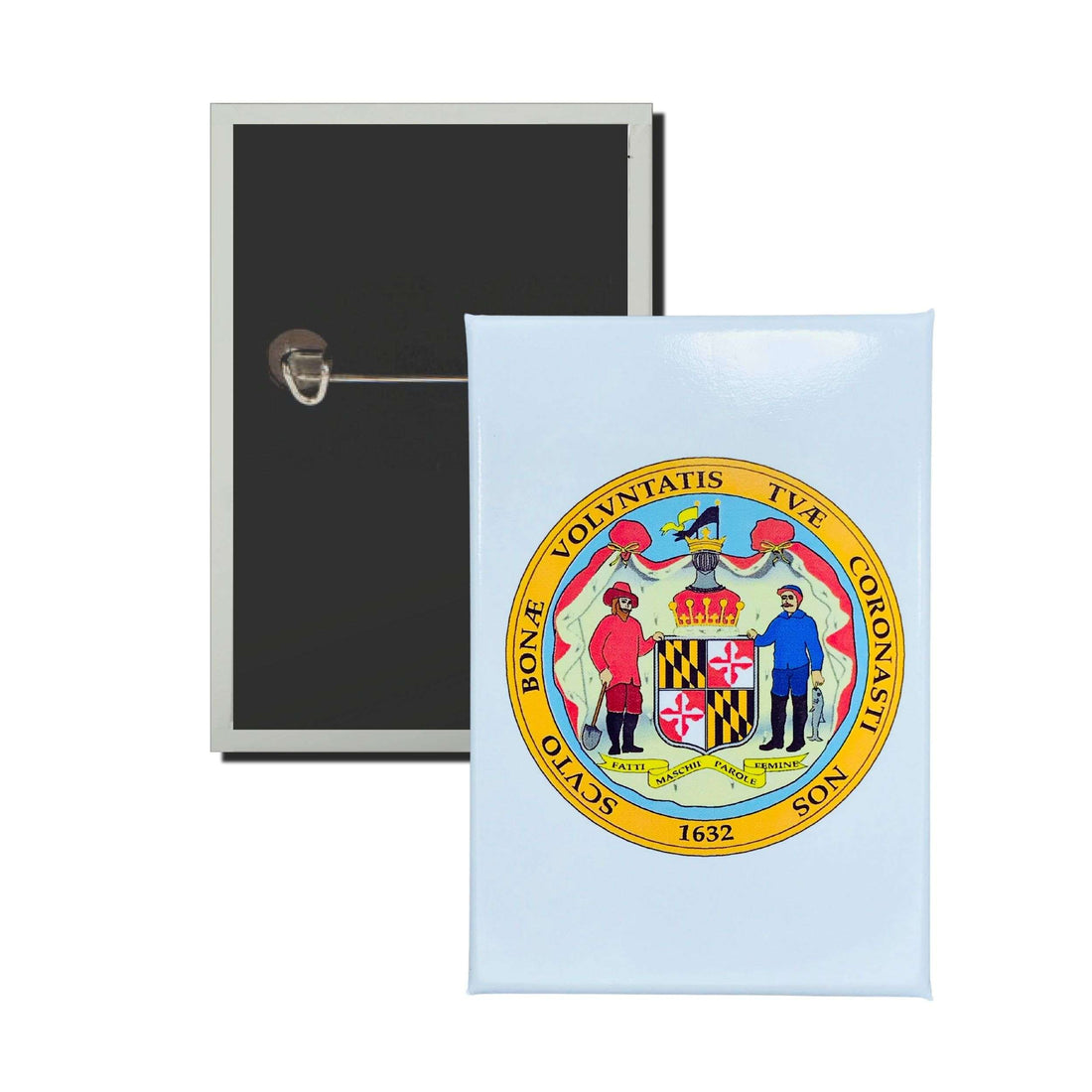 Emblema Vertical - Escudo do Estado do Maine - EUA