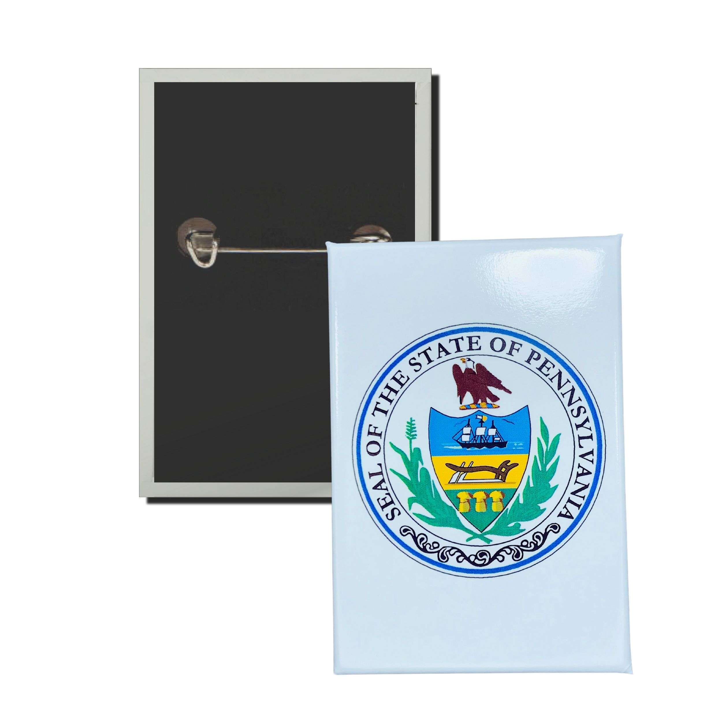 Vertical Badge - Pennsylvania State Coat of Arms - USA– Astur Pins