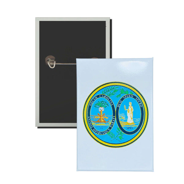 Chapa Vertical - Escudo Estado South Carolina - USA