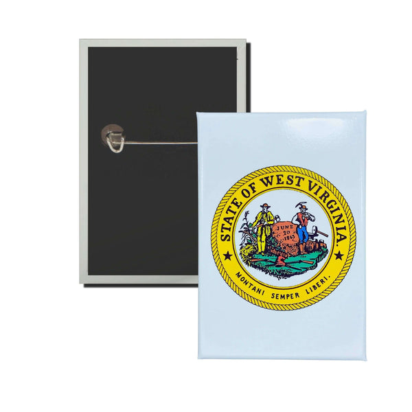 Chapa Vertical - Escudo Estado West Virginia - USA