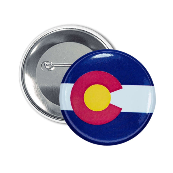 Badge Rond - Drapeau de l'État du Colorado - USA
