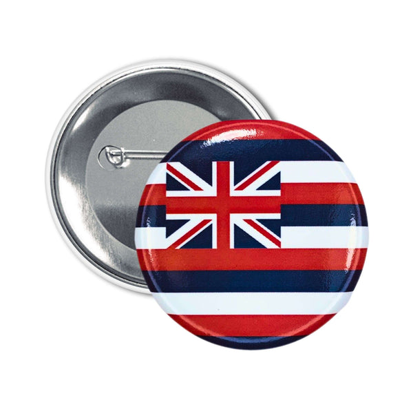 Badge Rond - Drapeau de l'État d'Hawaï - USA