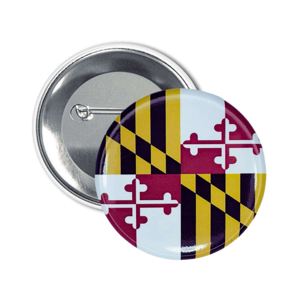 Badge Rond - Drapeau de l'État du Maryland - USA