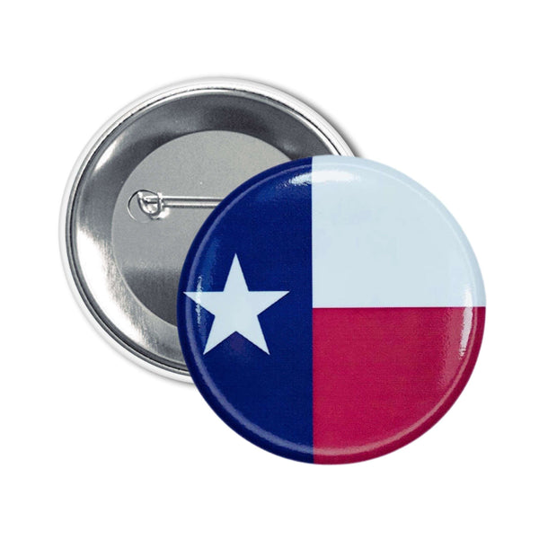 Badge Rond - Drapeau de l'État du Texas - USA