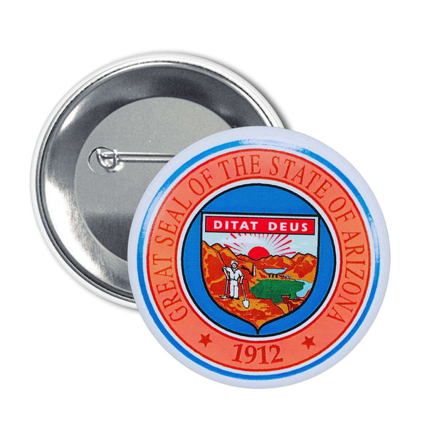 Badge Rond - Bouclier de l'État de l'Arizona - États-Unis