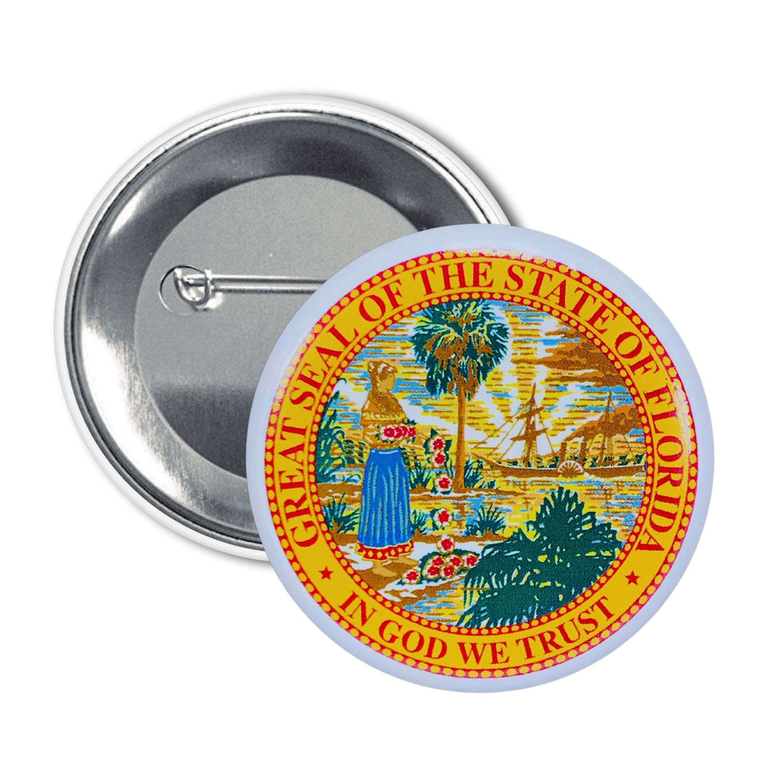Runder Aufnäher – Staatswappen von Florida – USA