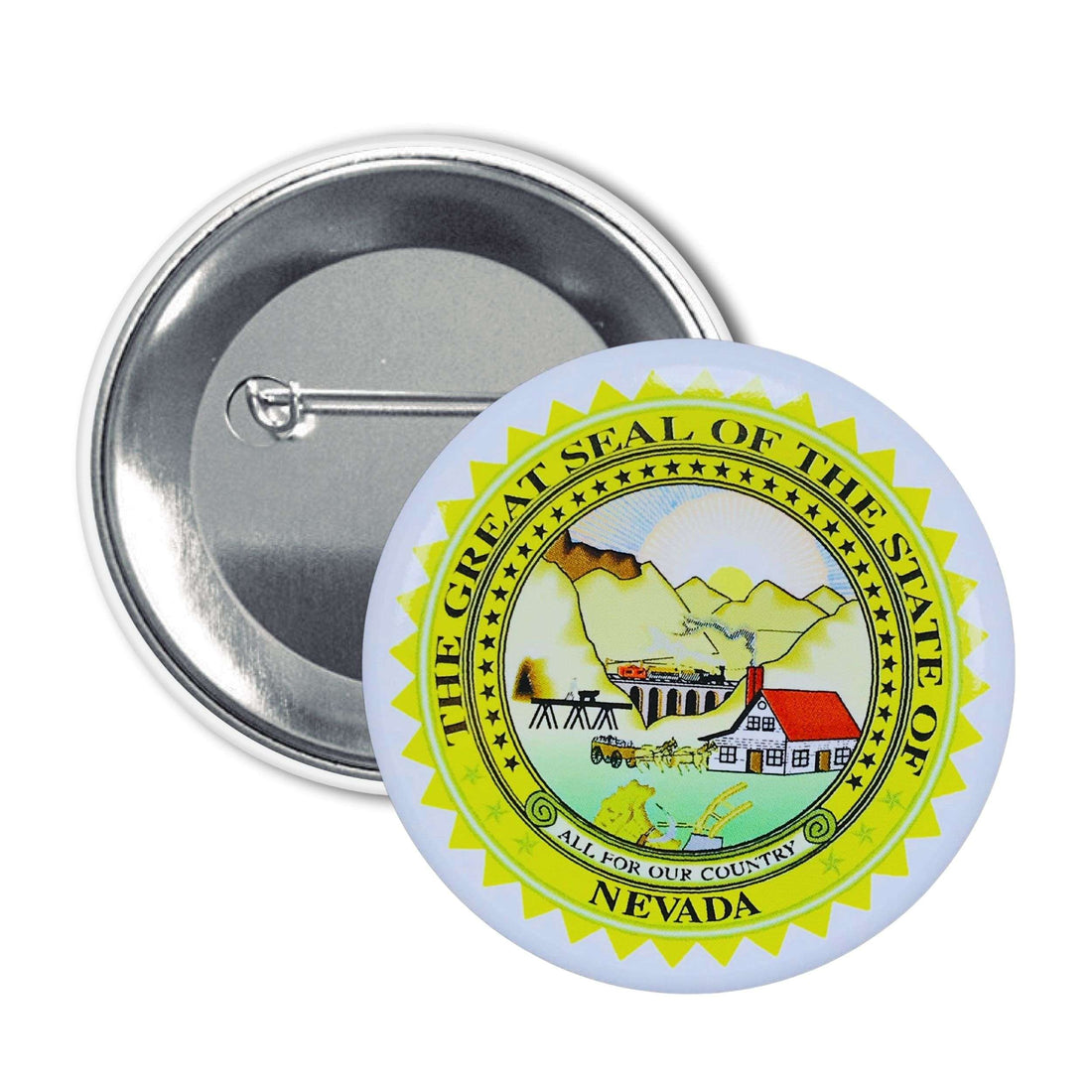 Runder Aufnäher – Staatswappen von Nevada – USA