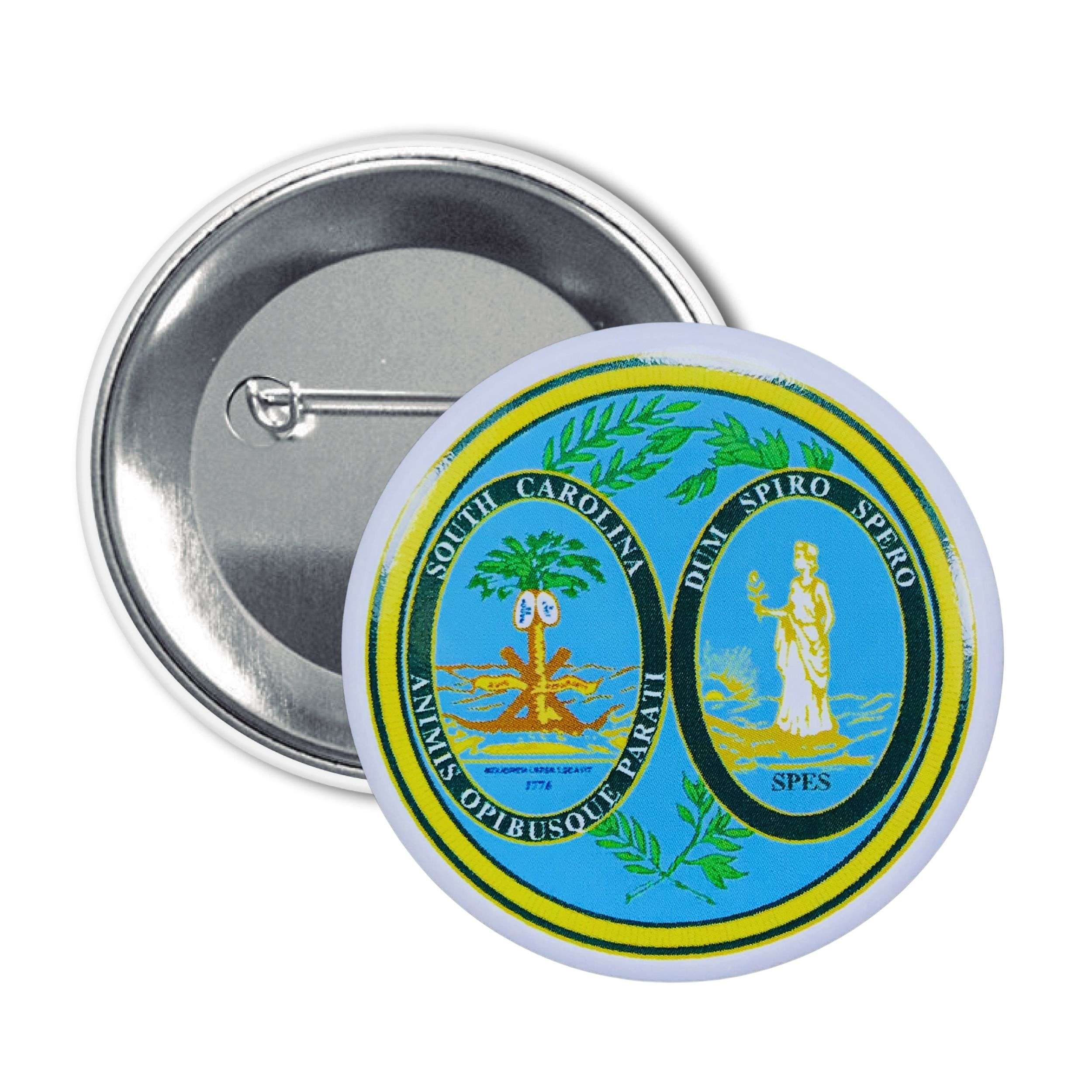 Round Badge - South Carolina State Shield - USA– Astur Pins