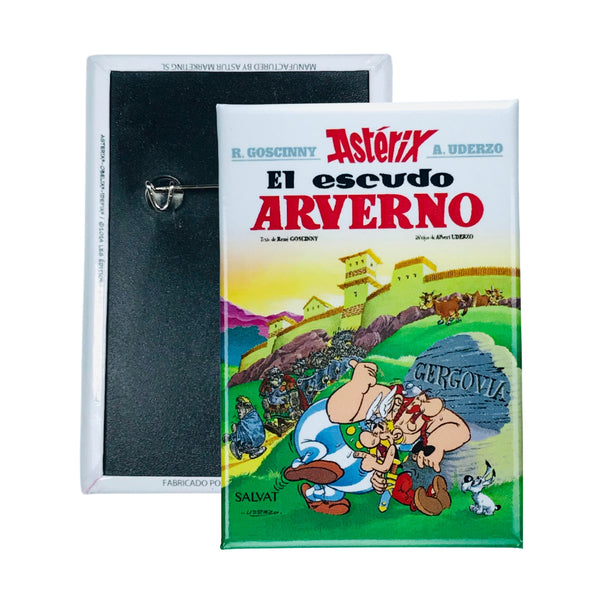 Badge © 11 - Asterix - The Arverni Shield - Comic Cover - Spanish - A#211
