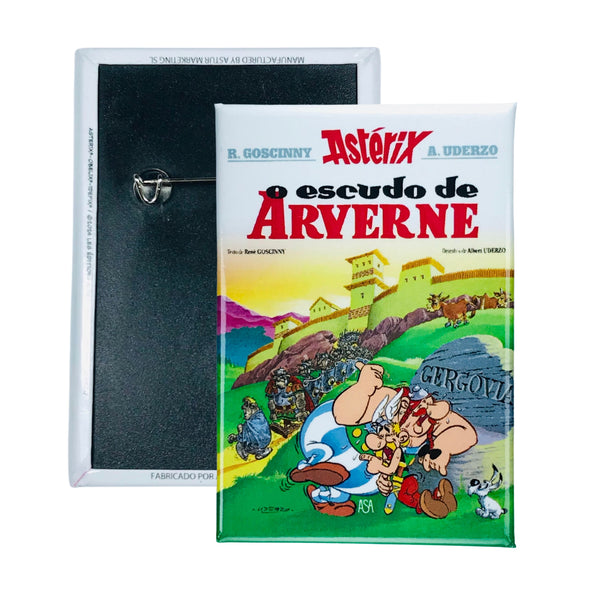 Chapa © 11 - Astérix - O Escudo de Arverne - Capa de Banda Desenhada - Português - A#291