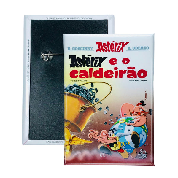 Chapa © 13 - Astérix e o Caldeirão - Capa de Banda Desenhada - Português - A#293