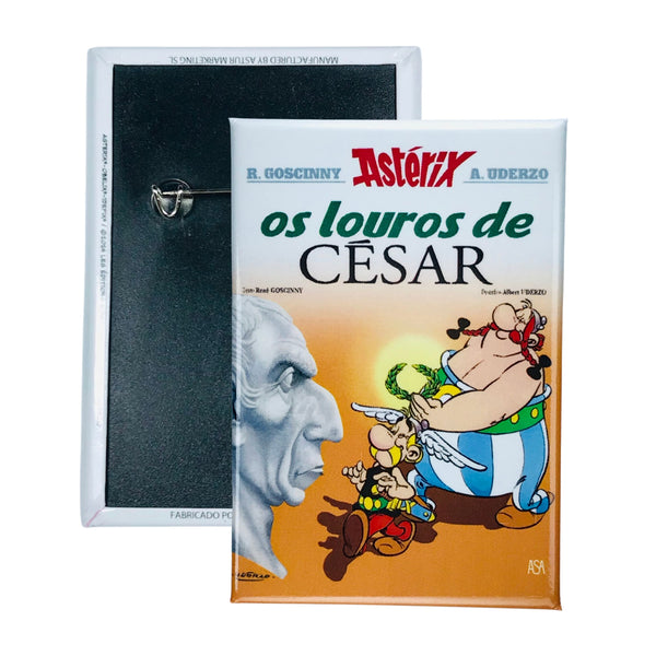 Chapa © 18 - Astérix - Os Louros de César - Capa de Banda Desenhada - Português - A#298