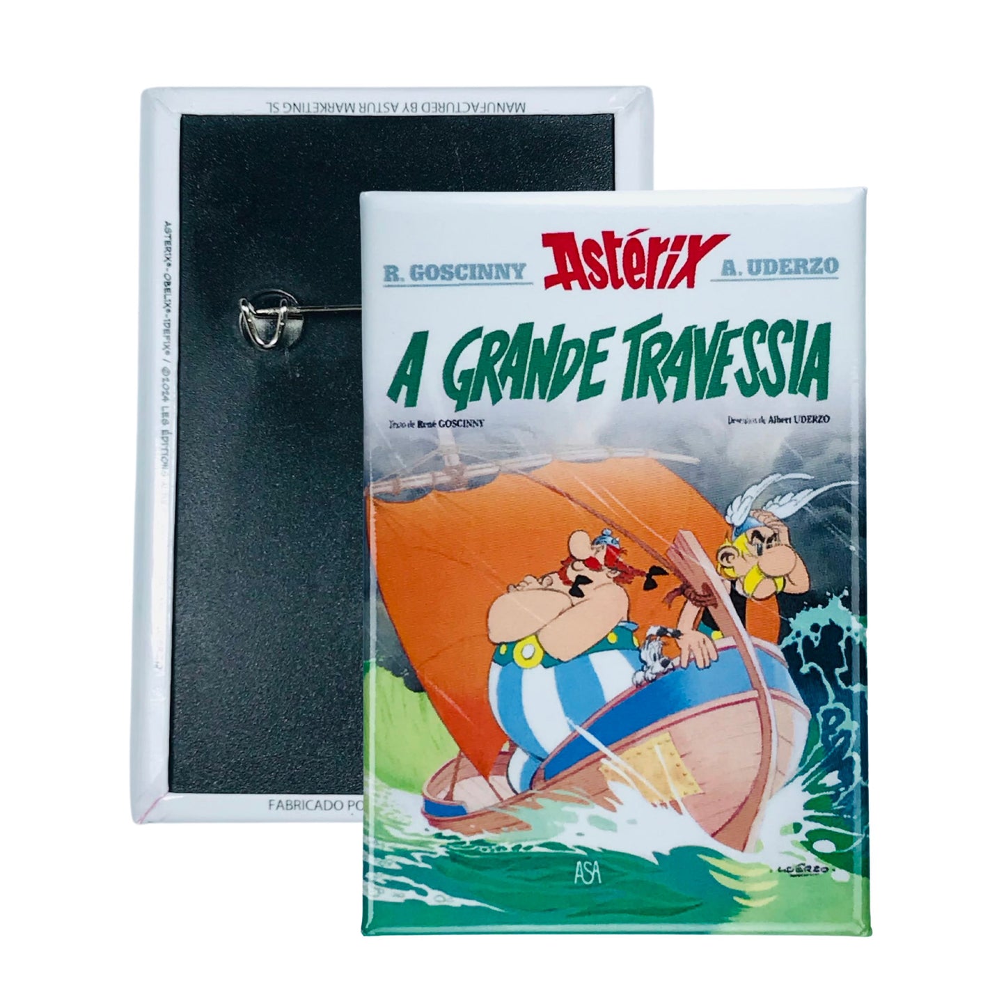 Chapa © 22 Asterix A Grande Travessia Portada Comic Portugues A302