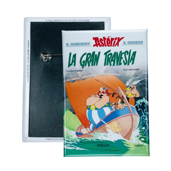 Badge © 22 - Asterix - The Great Journey - Comic Cover - Spanish - A#222
