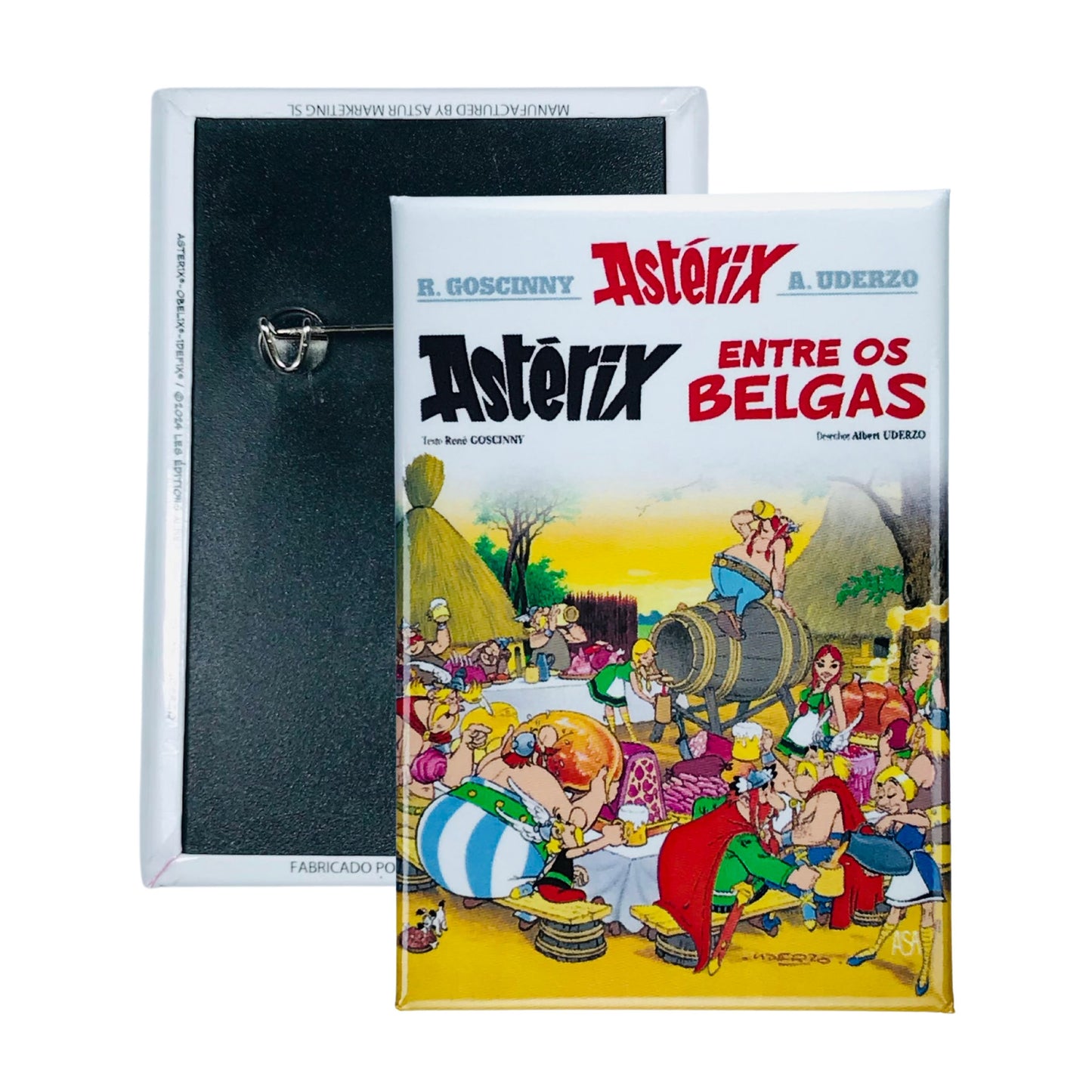 Chapa © 24 Asterix Entre Os Belgas Portada Comic Portugues A304