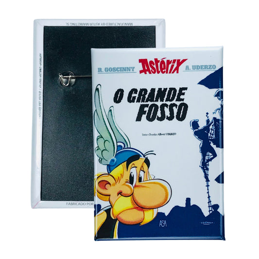 Chapa © 25 Asterix O Grande Fosso Portada Comic Portugues A305