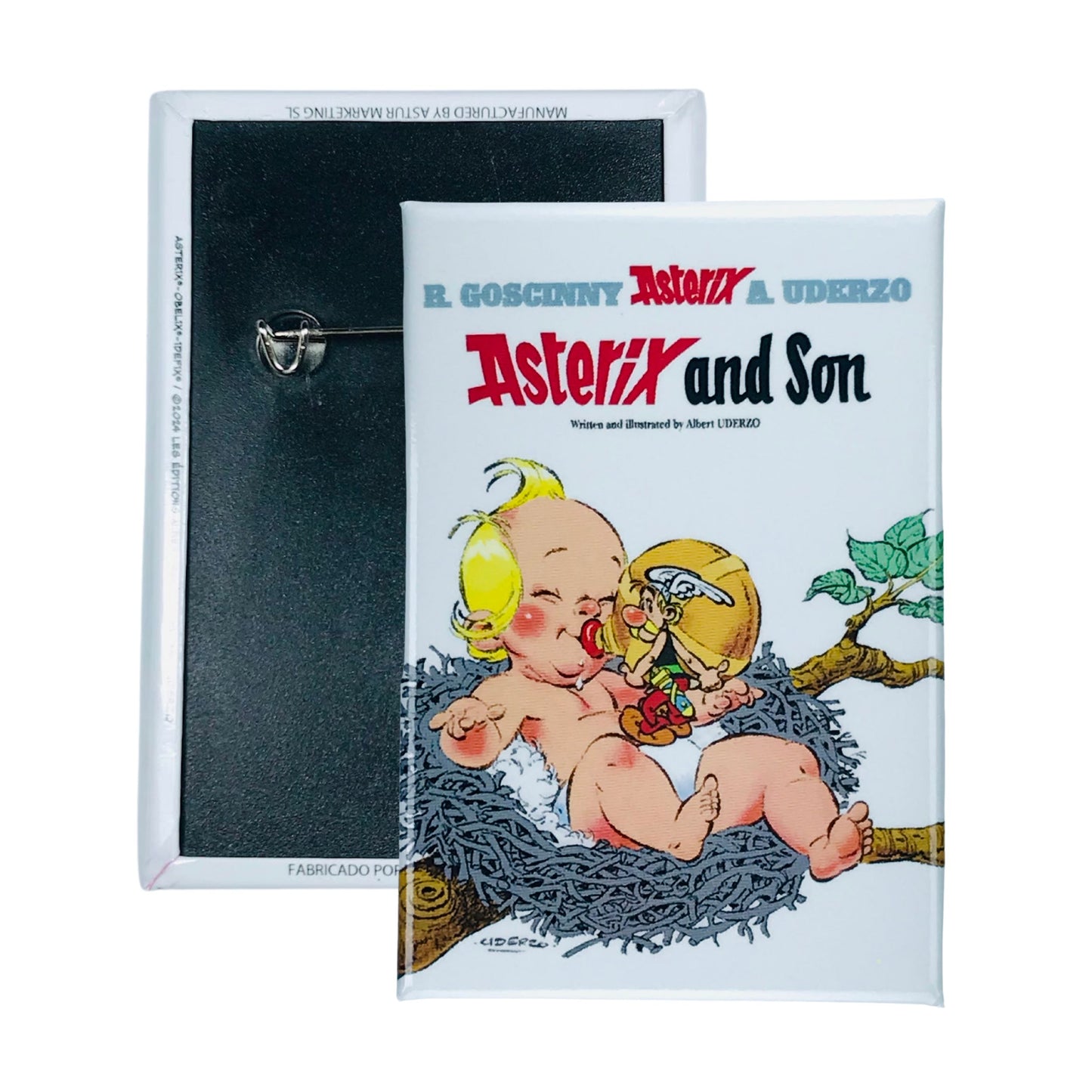 Chapa © 27 Asterix And Son Portada Comic Ingles A267