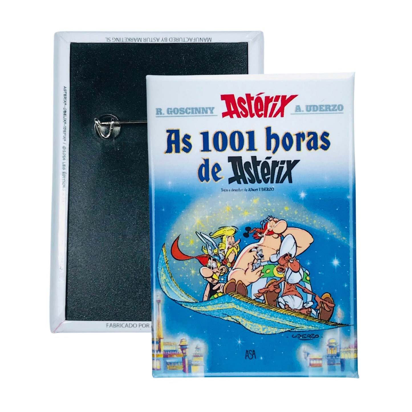 Chapa © 28 As 1001 Horas De Asterix Portada Comic Portugues A308