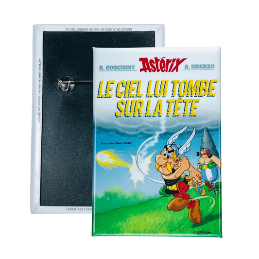 Chapa © 33 Asterix Le Ciel Lui Tombe Sur La Tete Portada Comic Frances A193