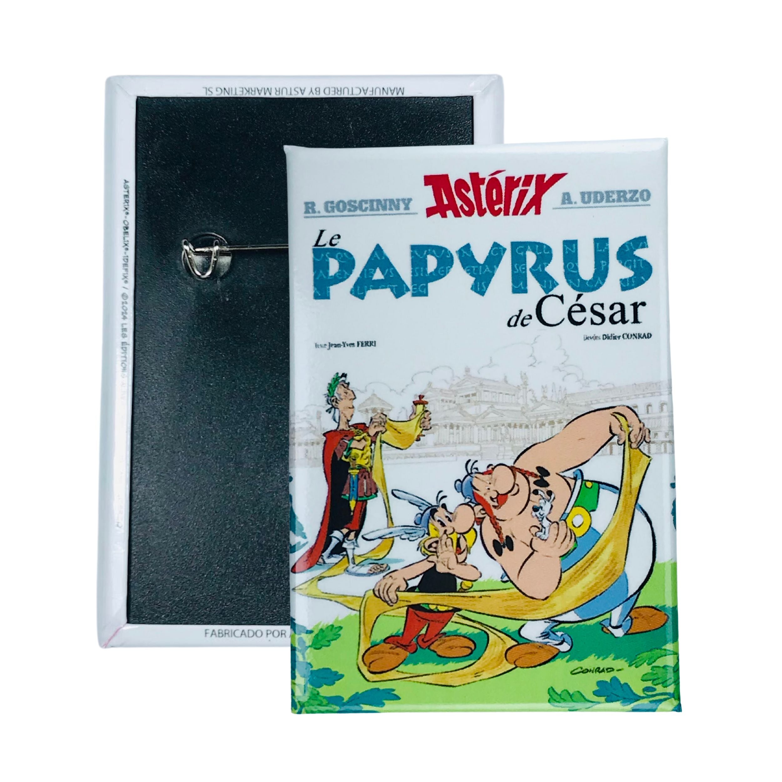 Chapa © 36 Asterix Le Papyrus De Cesar Portada Comic Frances A196