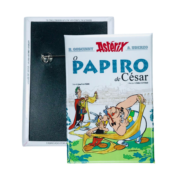 Badge © 36 - Asterix - Or Papyrus of Caesar - Comic Cover - Portuguese - A#316