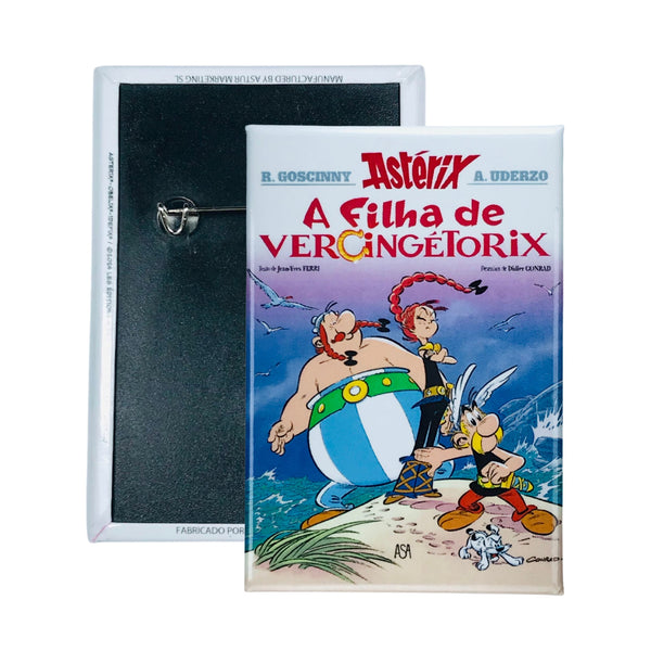 Chapa © 38 - Astérix - A Filha de Vercingétorix - Capa de Banda Desenhada - Português - A#318