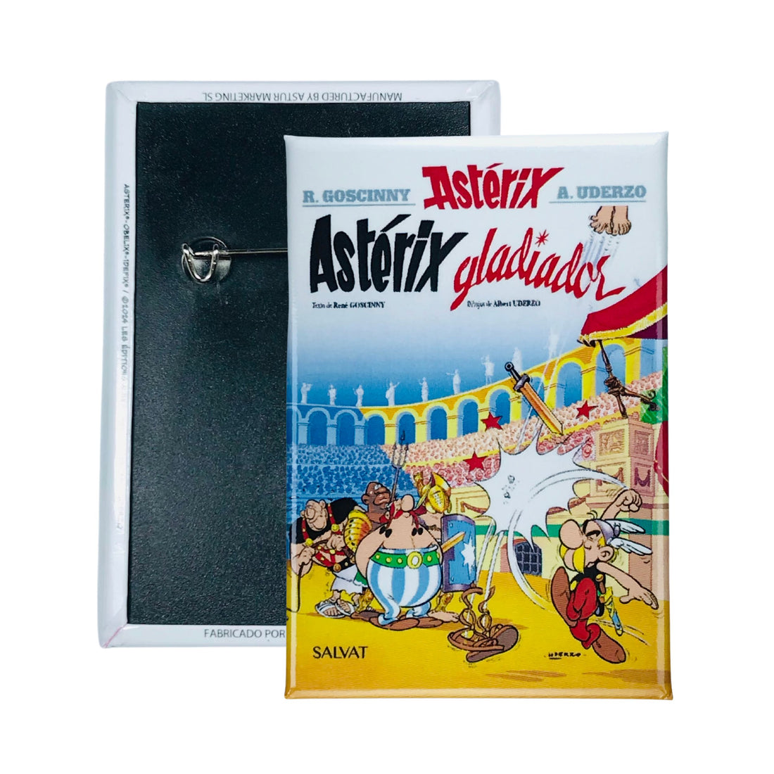 Chapa © 4 - Astérix Gladiador - Capa de Banda Desenhada - Espanhol - A#204