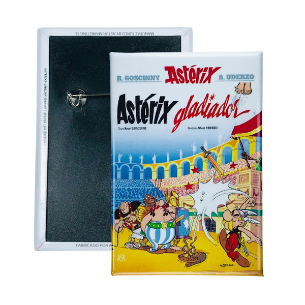 Chapa © 4 - Astérix Gladiador - Capa de Banda Desenhada - Português - A#284