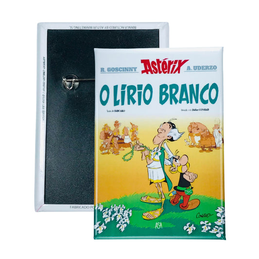 Chapa © 40 Asterix O Lirio Branco Portada Comic Portugues A320