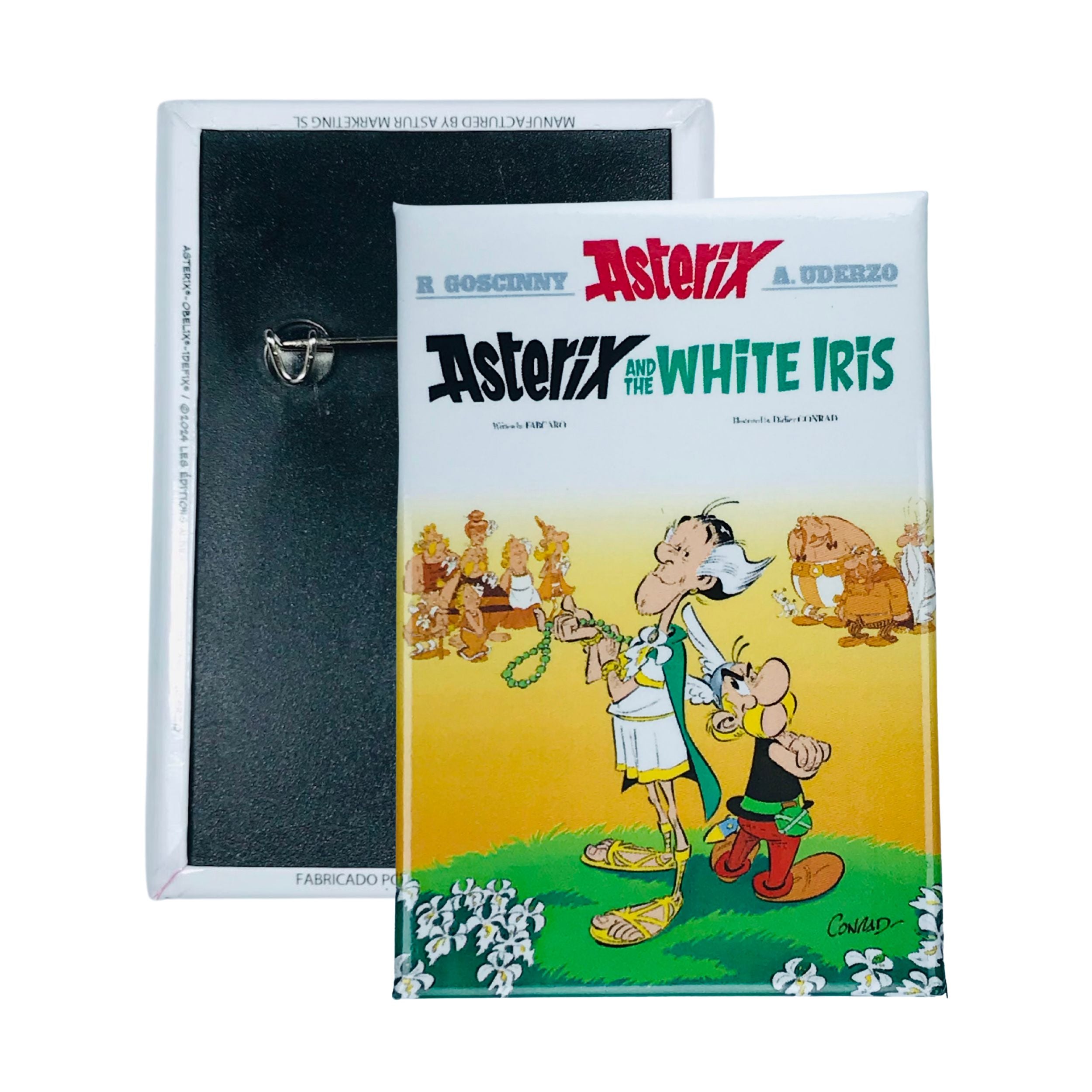 Chapa © 40 Asterix And The White Iris Portada Comic Ingles A280