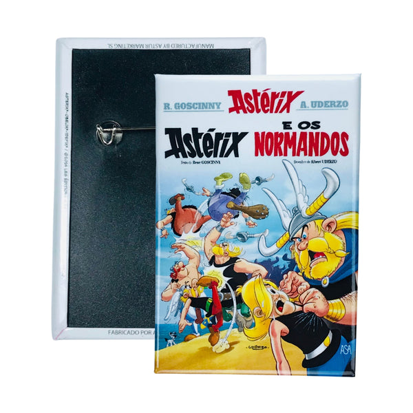 Chapa © 9 - Astérix e os Normandos - Capa de Banda Desenhada - Português - A#289