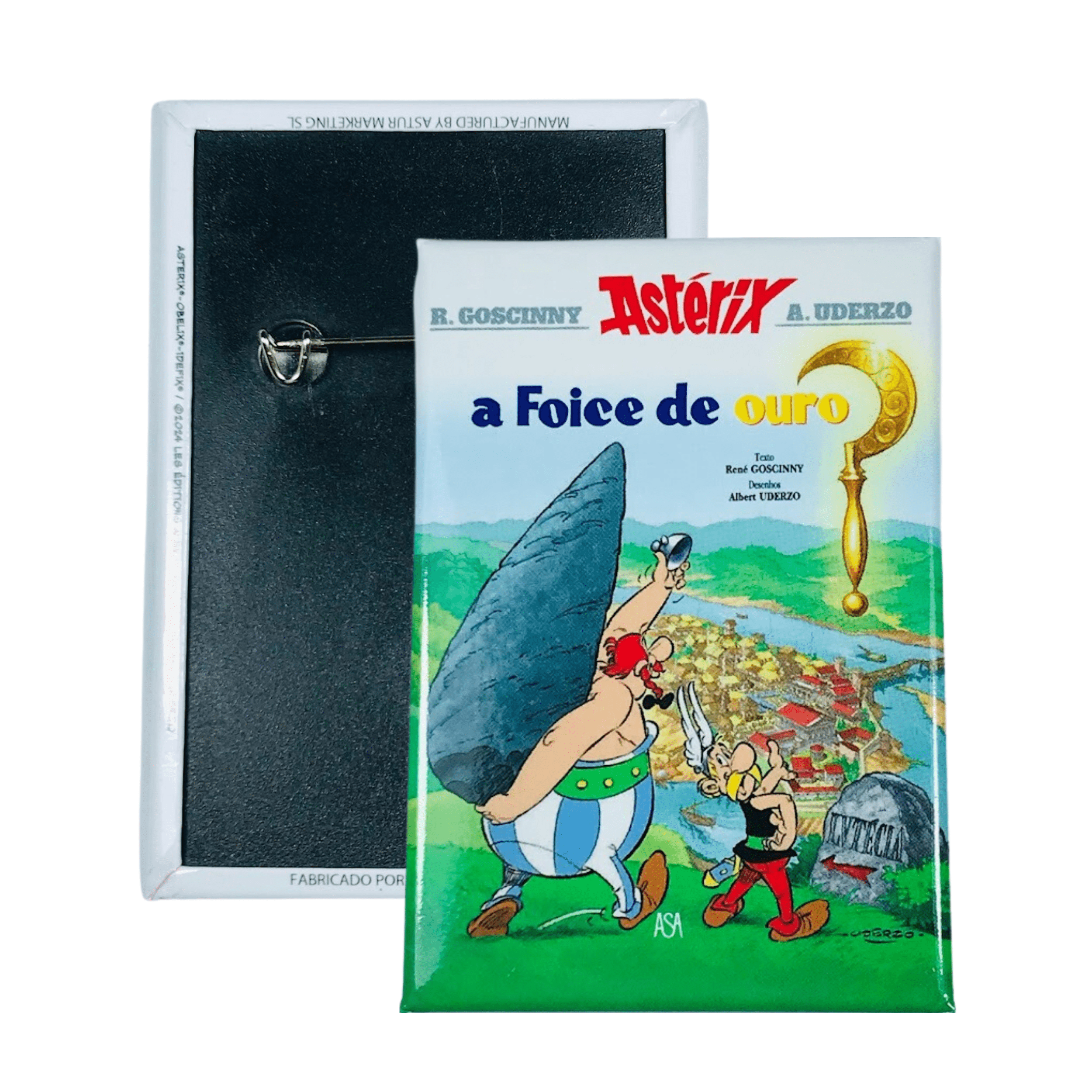 Chapa © Asterix Portada Comic Asterix A Foice De Ouro Portugues