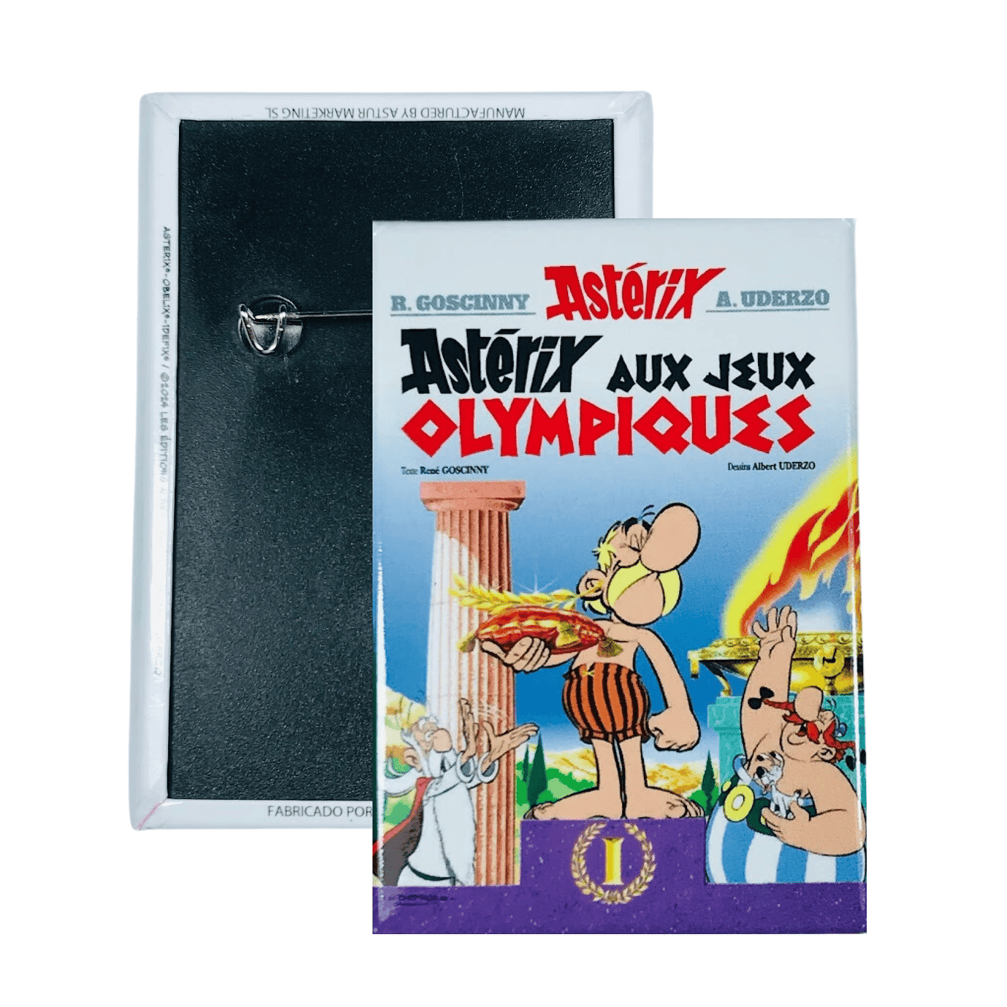 Chapa © Asterix Portada Comic Asterix Aux Jeux Olympiques Frances