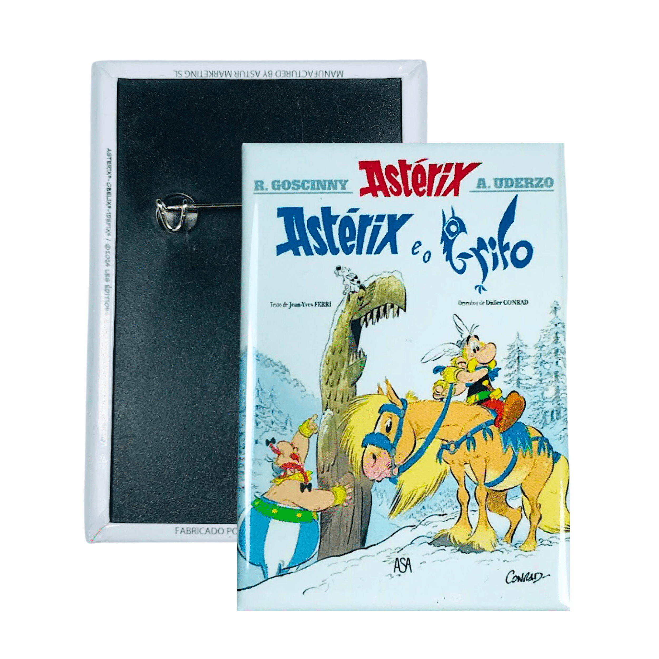 Chapa © Asterix Portada Comic Asterix E O Grifo Portugues