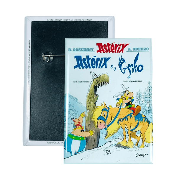 Chapa © 39 - Astérix e o Grifo - Capa de Banda Desenhada - Português - A#319
