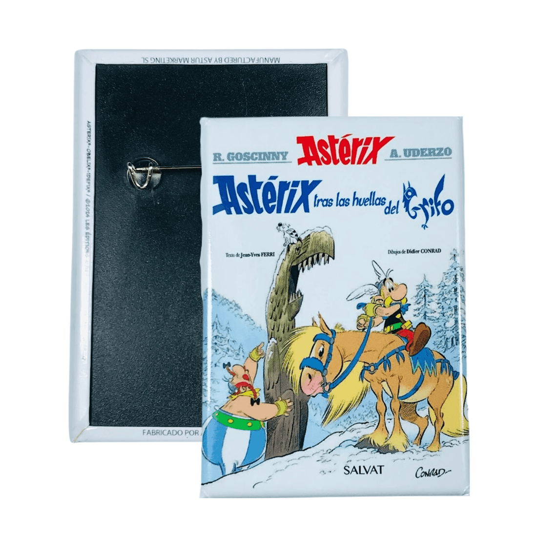 Badge © 39 - Astérix sur les traces du Griffon - Couverture de bande dessinée – Espagnol - A#239