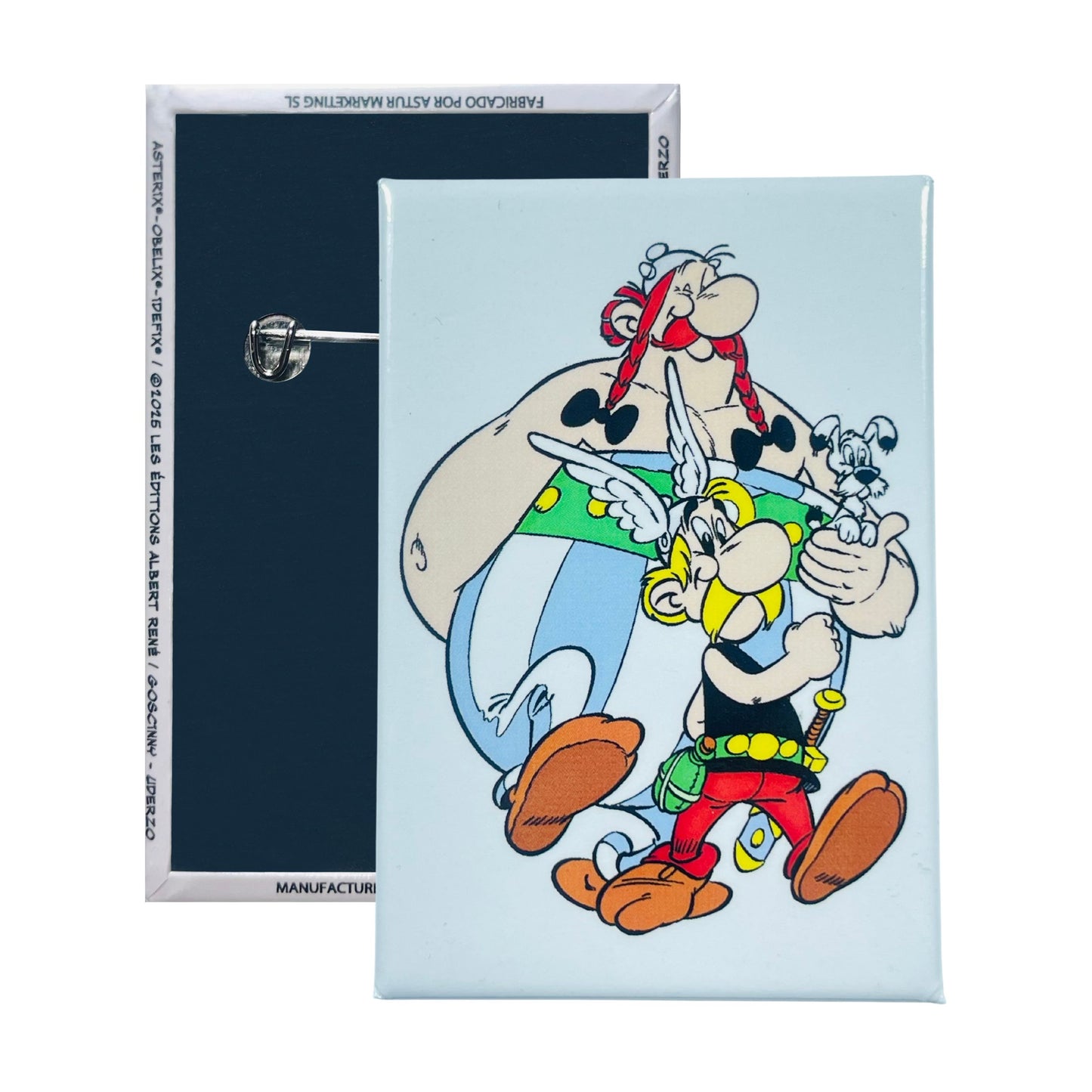 CHAPA © Astérix, Obélix, Idefix caminando - B#97