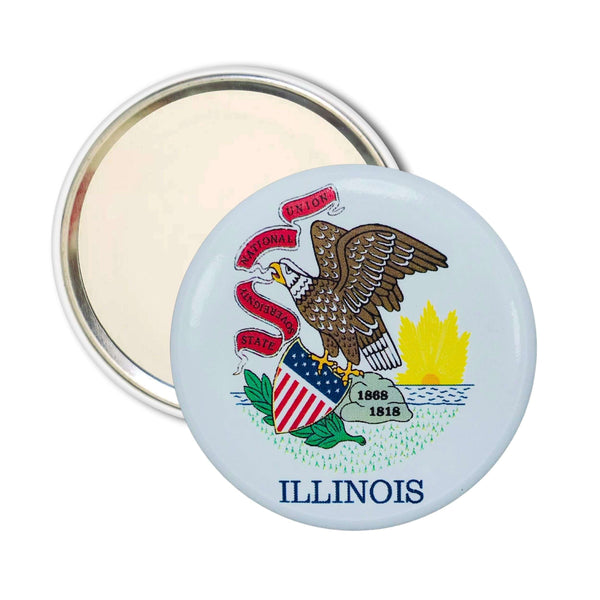 Taschenspiegel - Flagge des US-Bundesstaates Illinois - USA