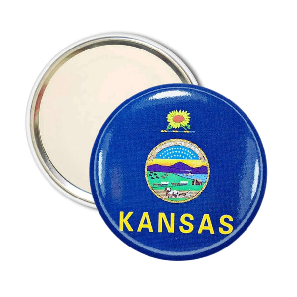 Taschenspiegel - Flagge des US-Bundesstaates Kansas - USA
