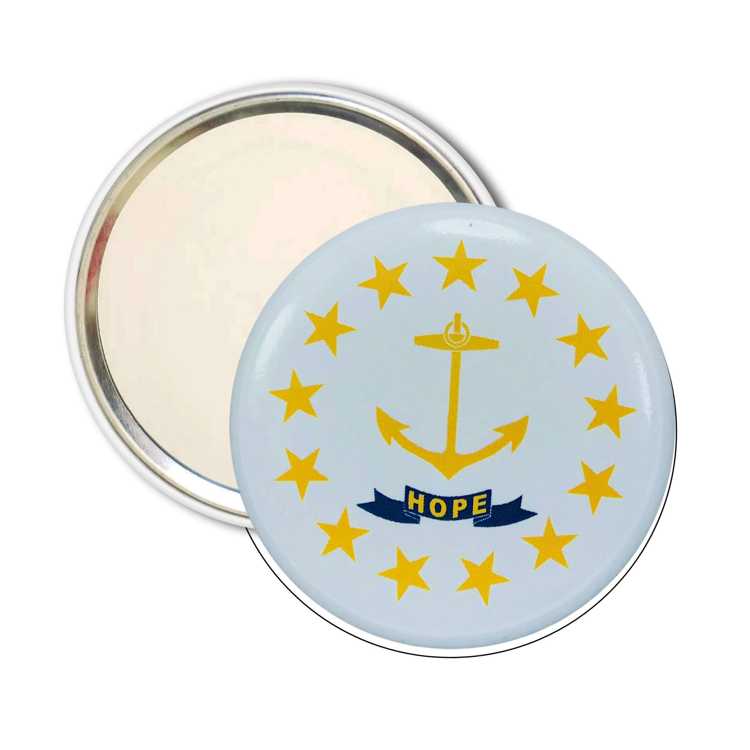 Espejo Bolsillo Bandera Estado Rhode Island Usa