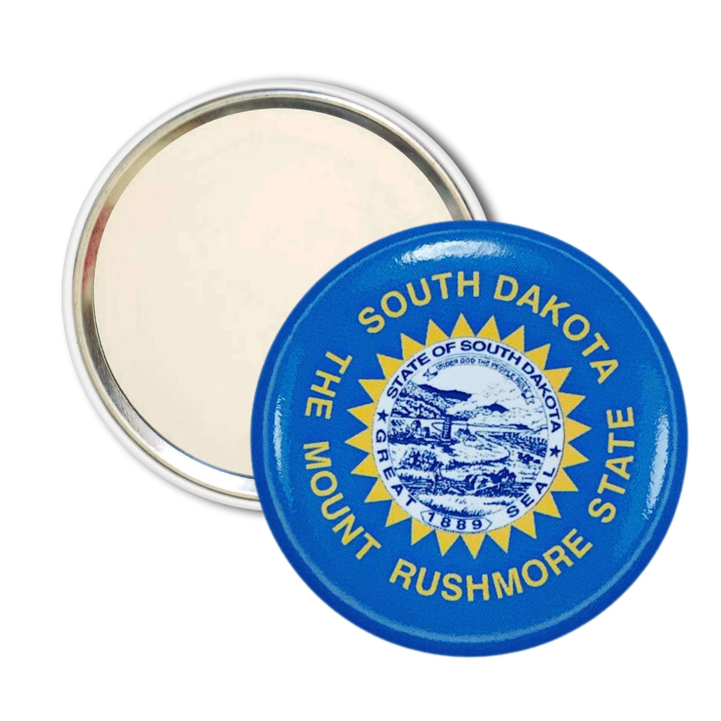 Espejo Bolsillo Bandera Estado South Dakota Usa