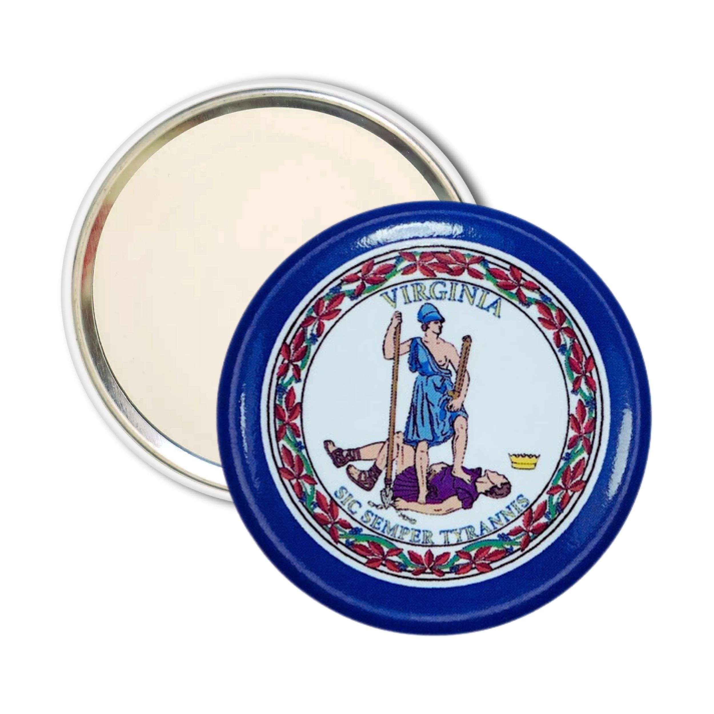 Espejo Bolsillo Bandera Estado Virginia Usa