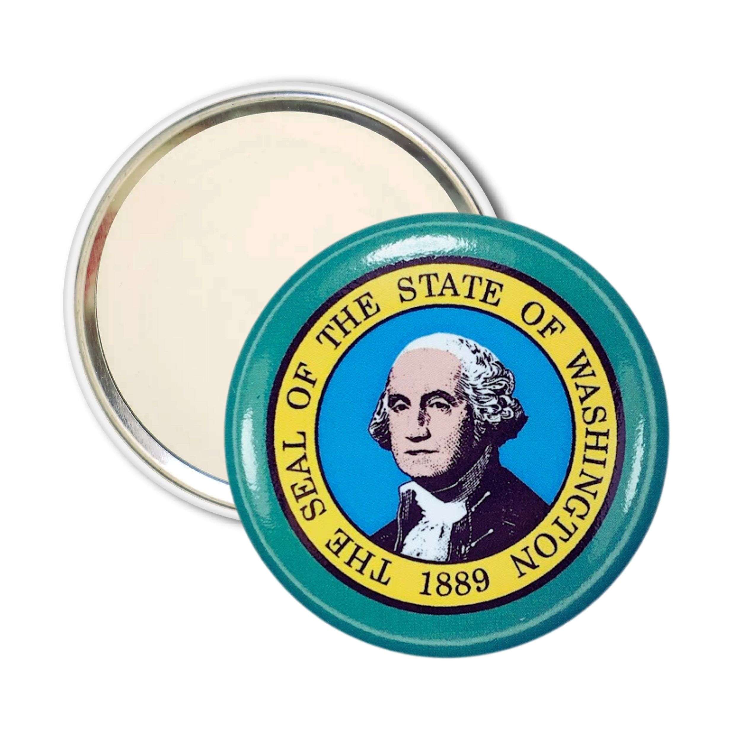 Espejo Bolsillo Bandera Estado Washington Usa