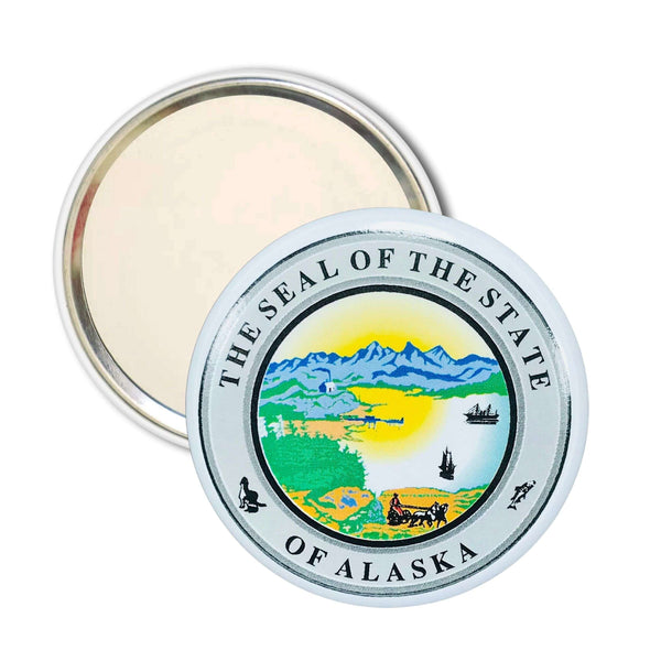 Espejo Bolsillo - Escudo Estado Alaska - USA