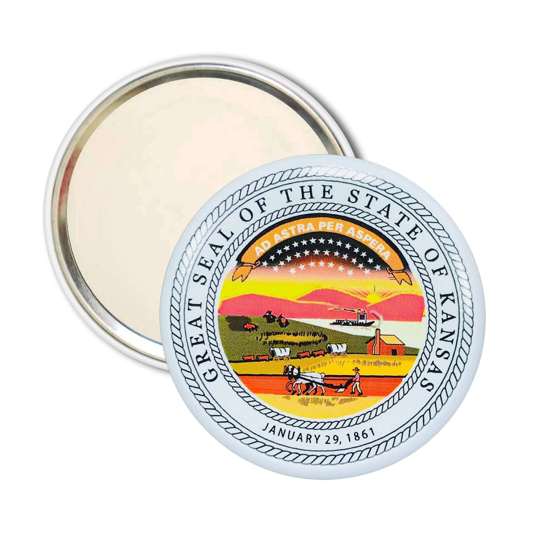 Taschenspiegel - Wappen des US-Bundesstaates Kansas