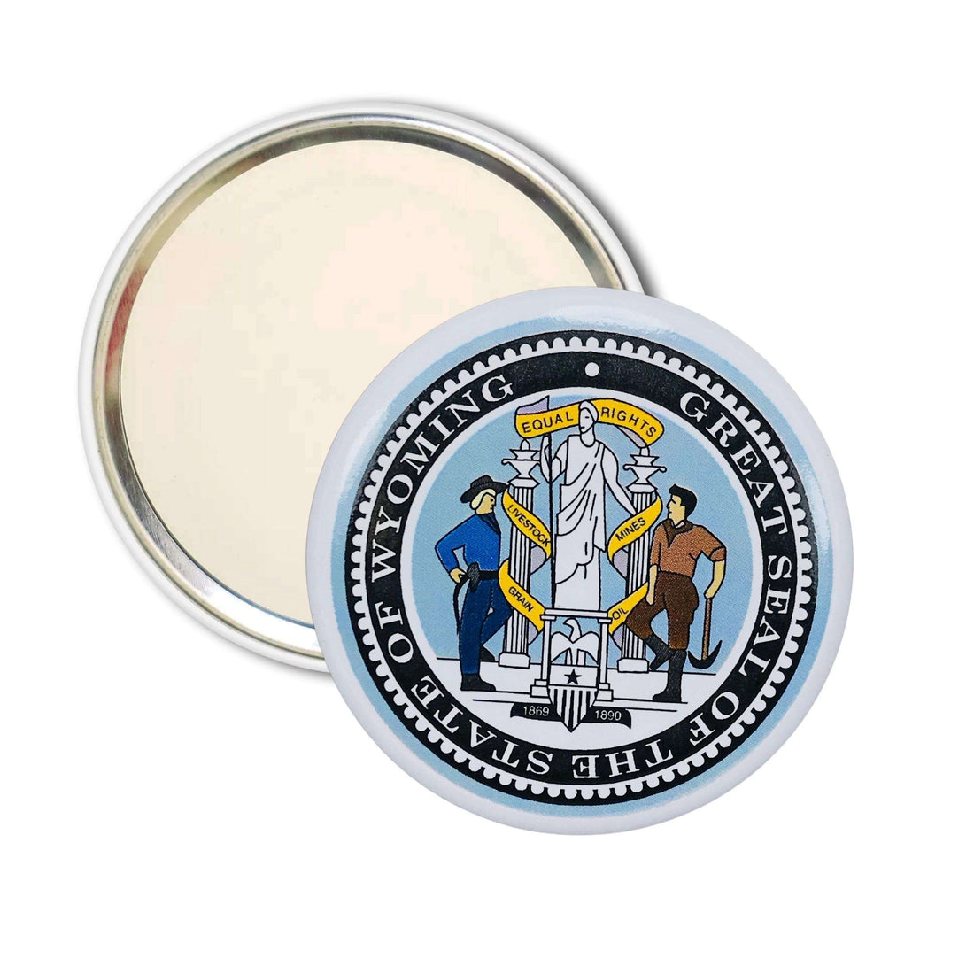 Taschenspiegel - Wappen des US-Bundesstaates Wyoming