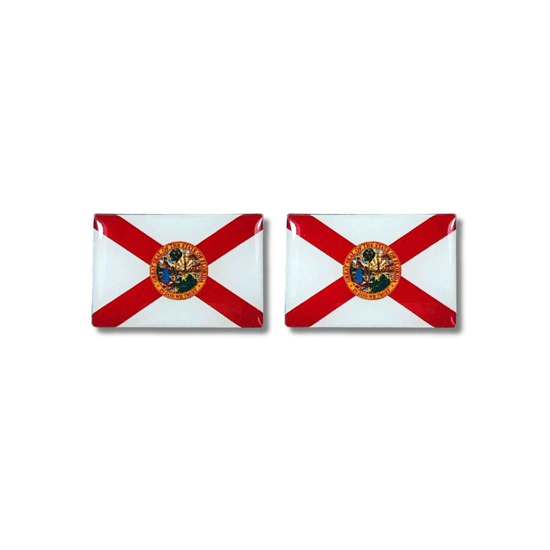 Botões de punho - Bandeira do Estado - Estado da Flórida - EUA
