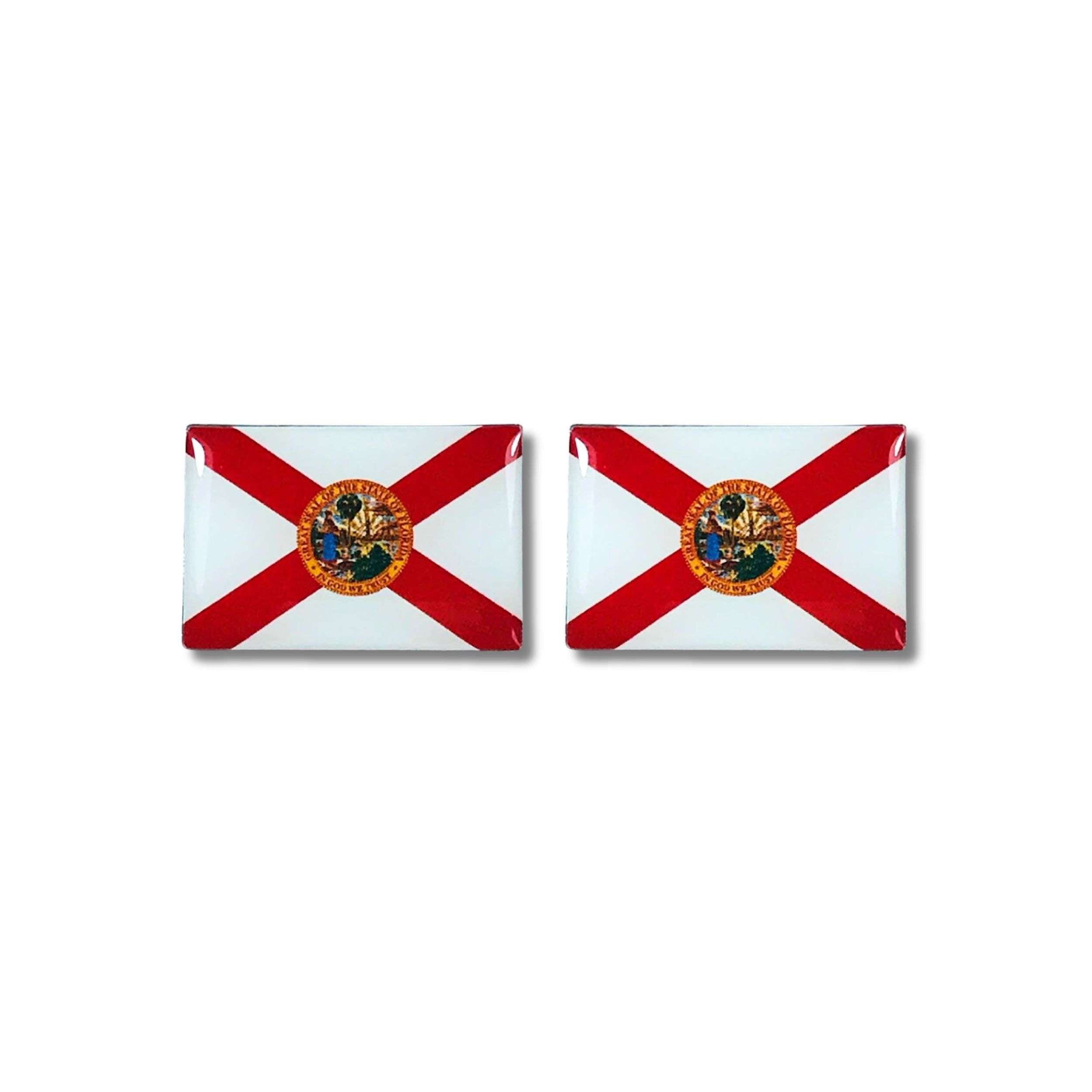 Boutons de manchette - Drapeau de l'État - État de Floride - États-Unis