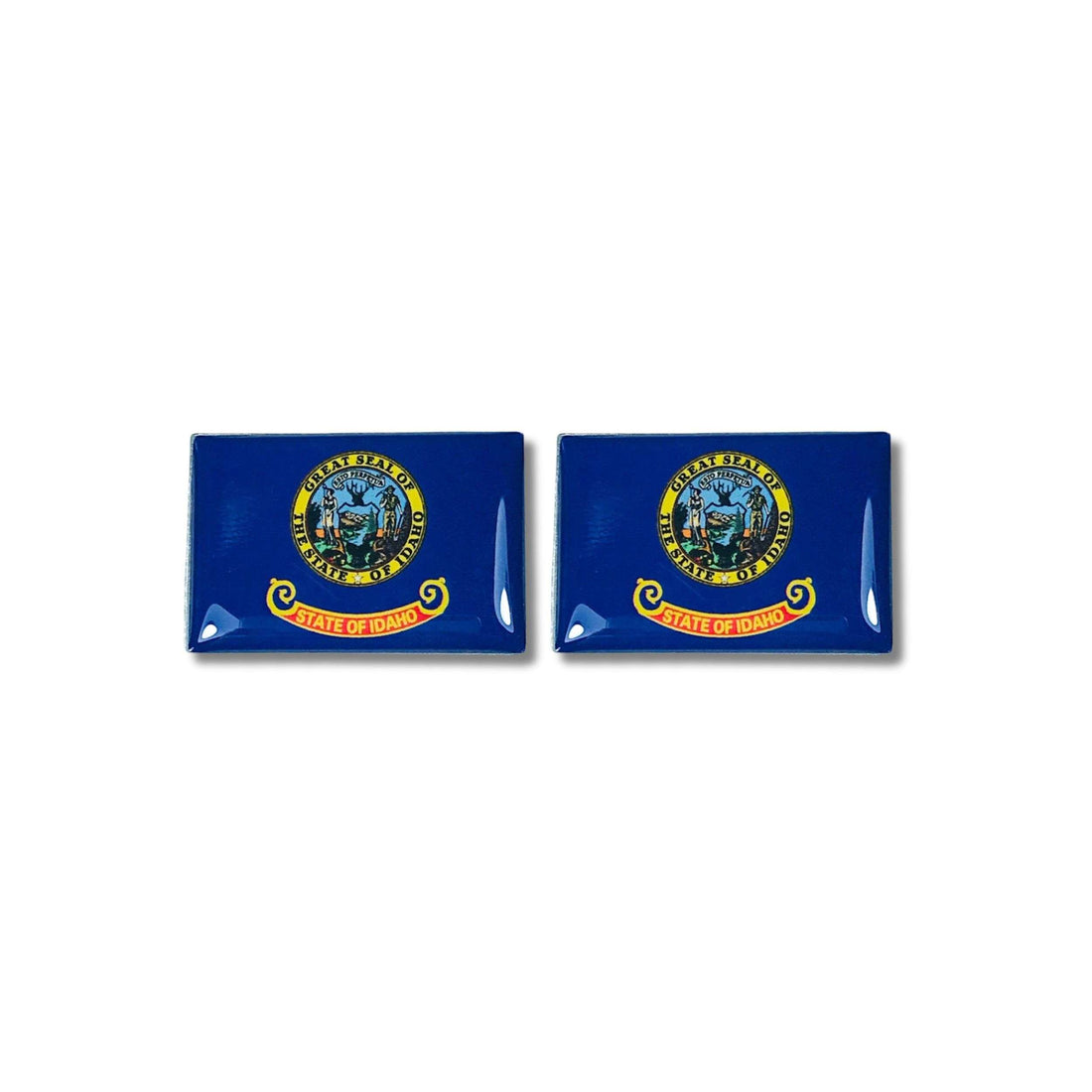 Botões de punho - Bandeira do Estado - Kansas - EUA